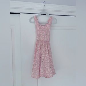Alice + Ames Pink Flower Print Pinafore Dress Size 5